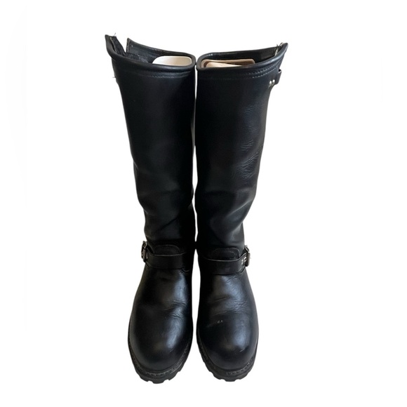 Vintage Carolina 16” Tall Engineer Harness Boots 9 R USA Made Steel Toe